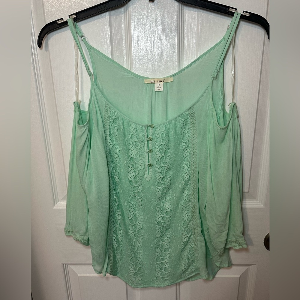 Miami Womens Lace Off-Shoulder Blouse S Fairy Romantic Victorian‎ Indie Ethereal